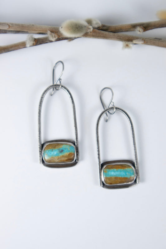 Royston River Turquoise Hoops