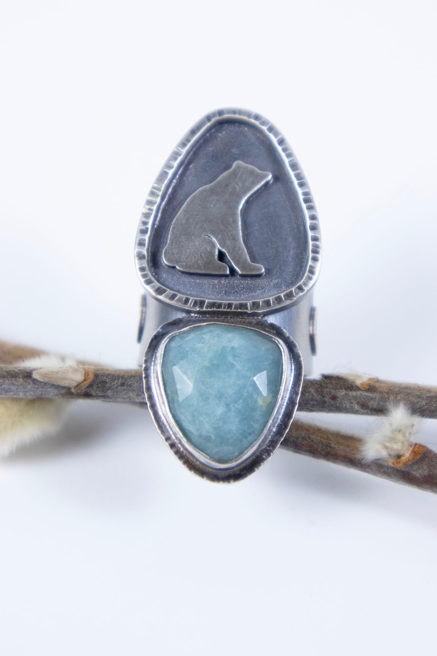 Big Bear Ring with Aquamarine