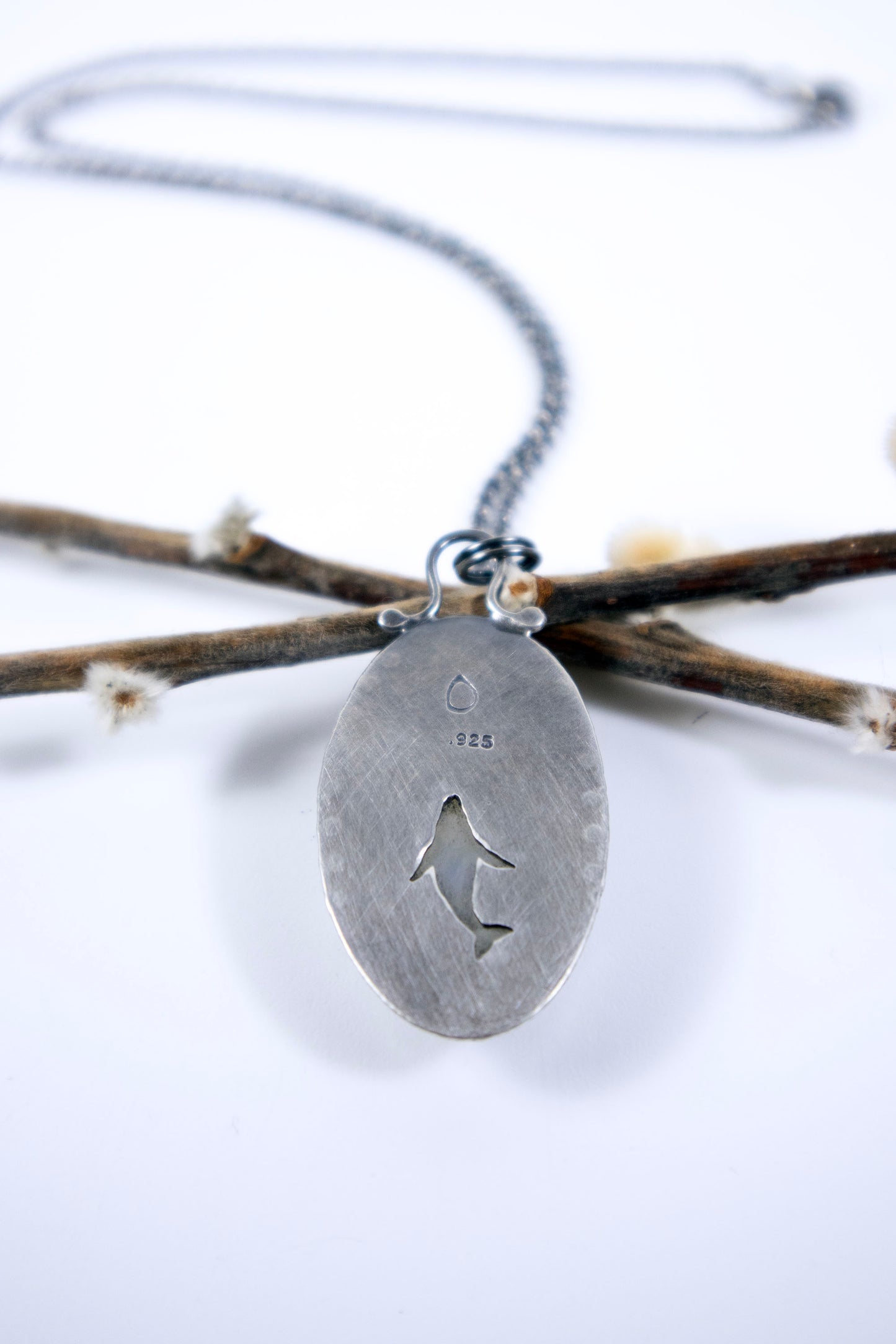 Arctic Bear Moonstone Necklace