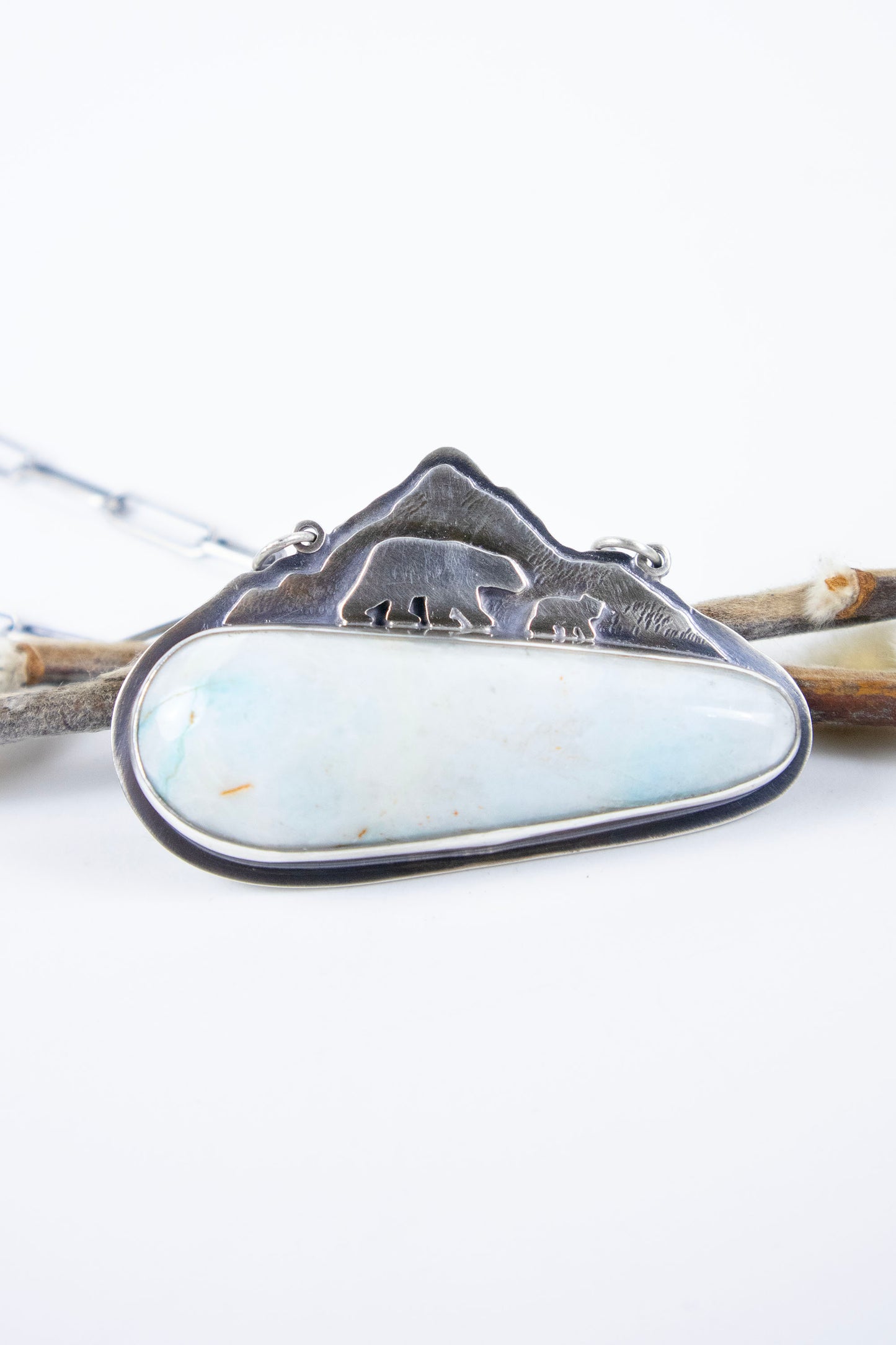 Polar Bear Crossing Necklace