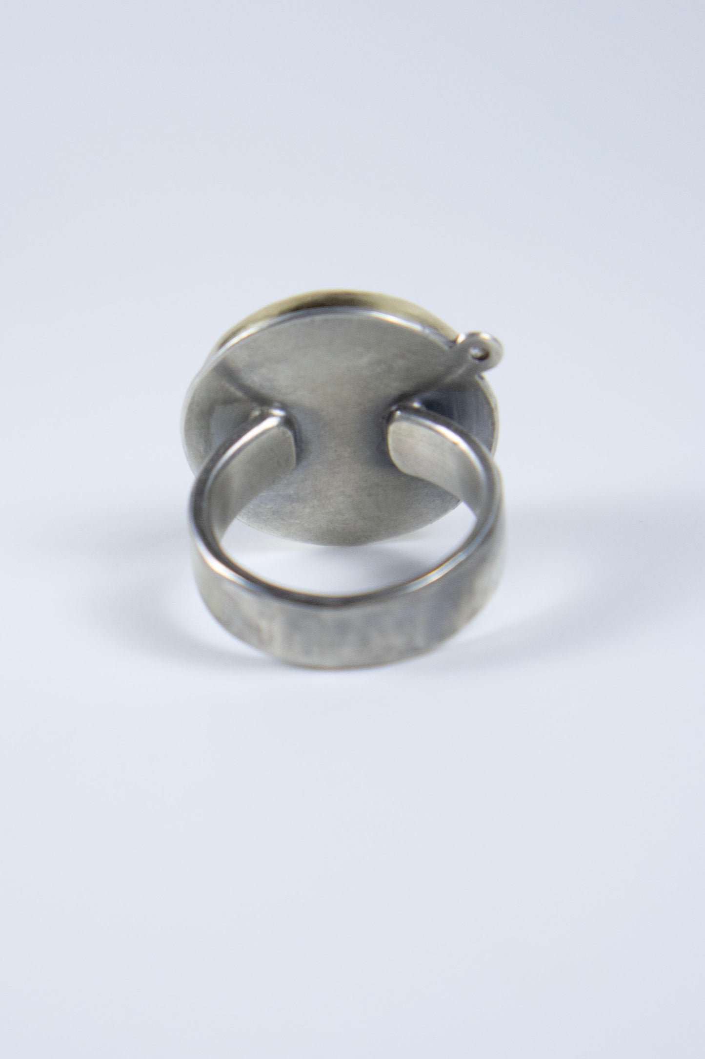 Lichen Ring with 14K Gold and Diamond