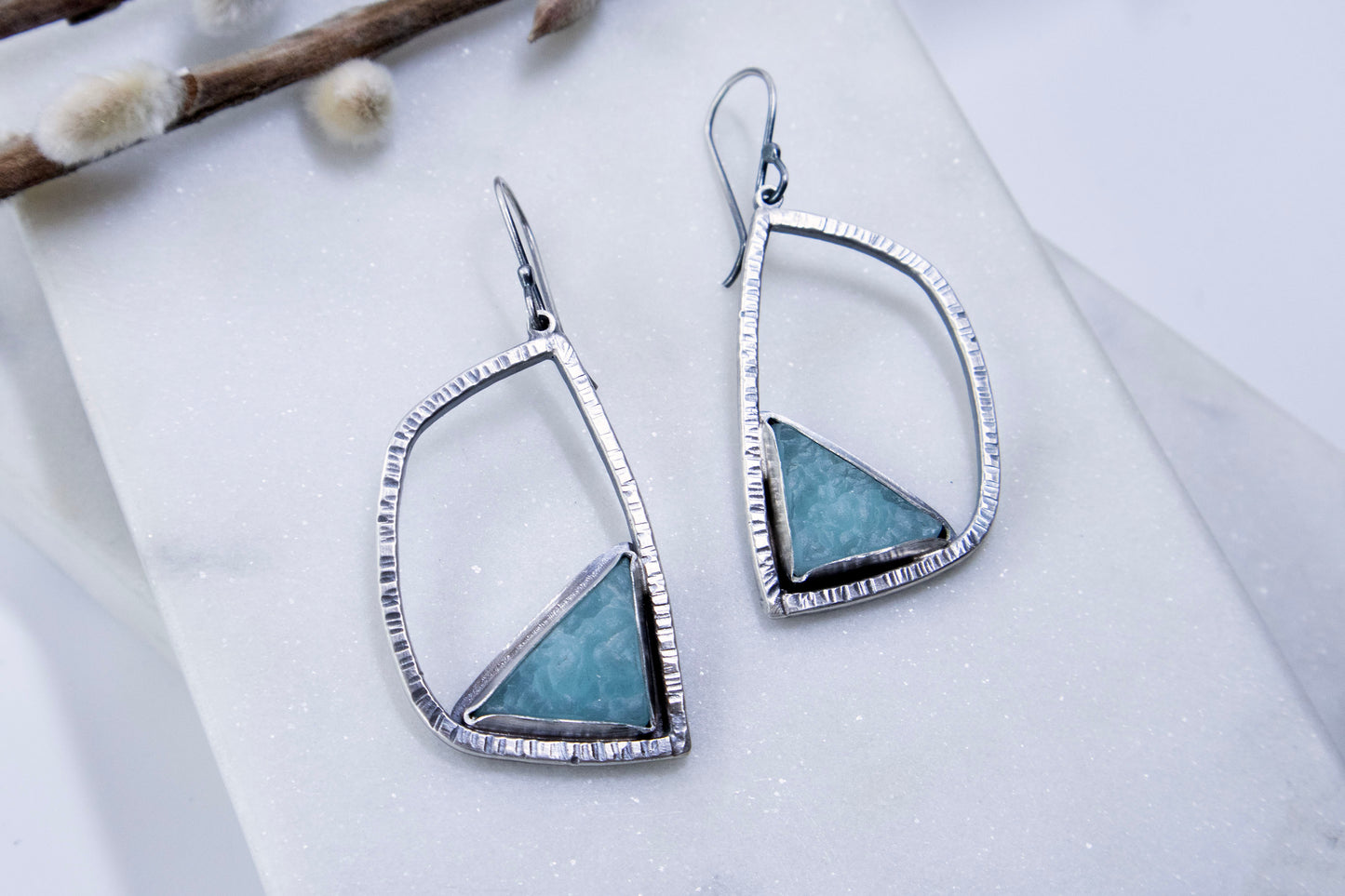 Spirit Hoops with Smithsonite