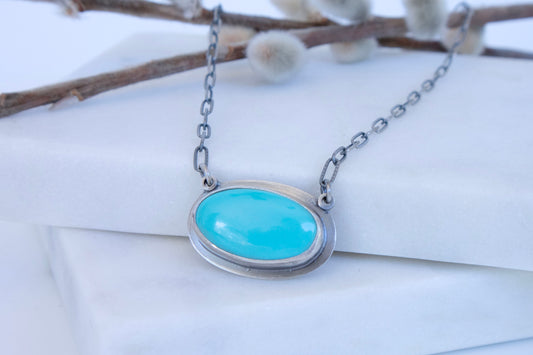 Sky Necklace in Oxidized Silver