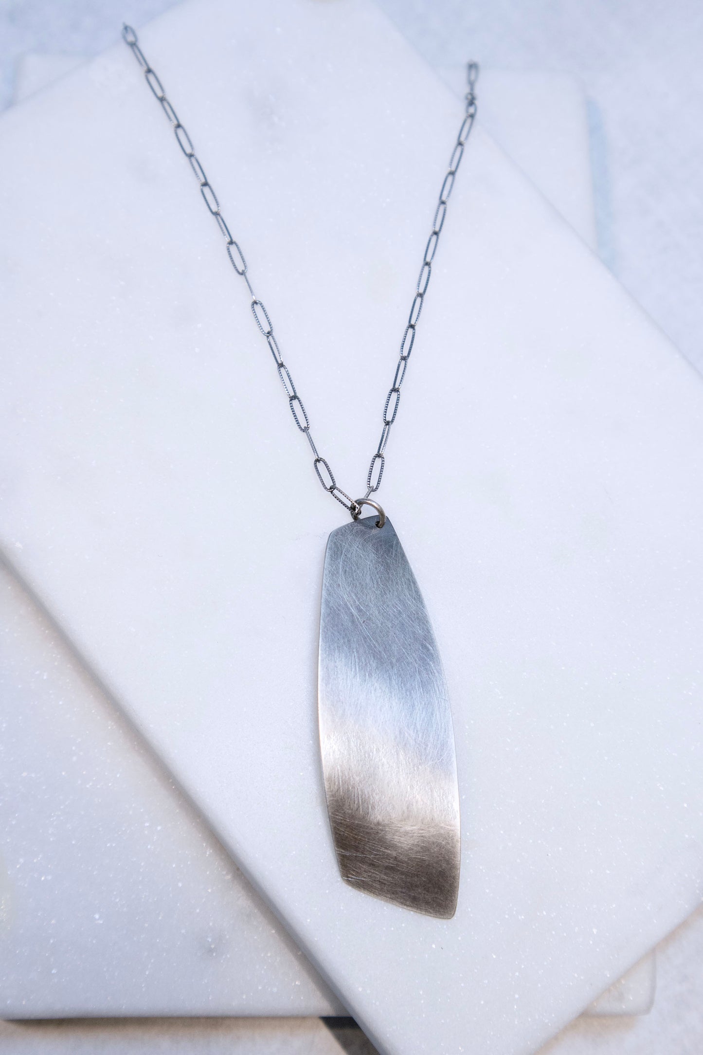 Aurei Necklace in Oxidized Sterling Silver