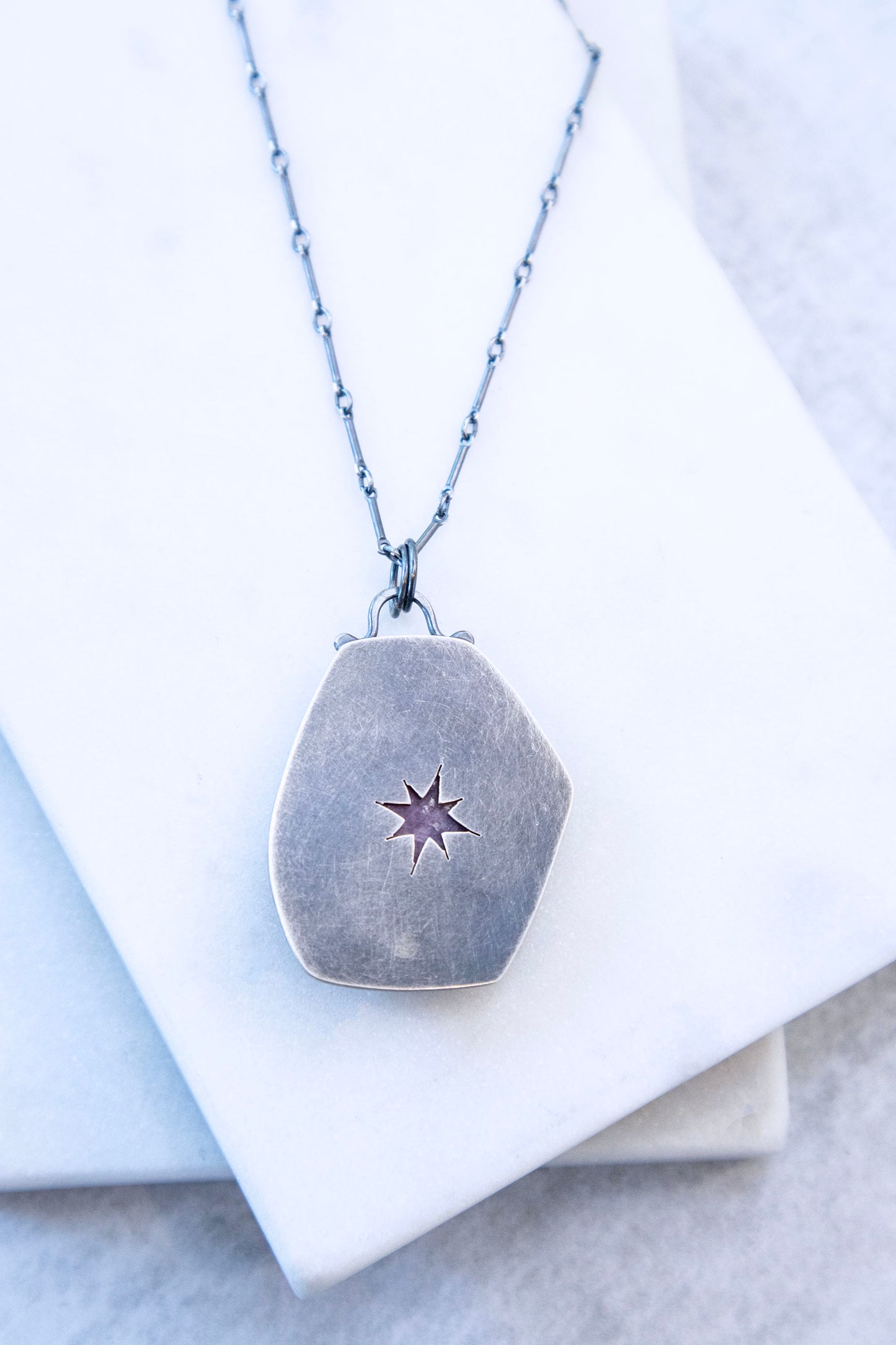 Mineral Necklace with Rough Ruby No. 3