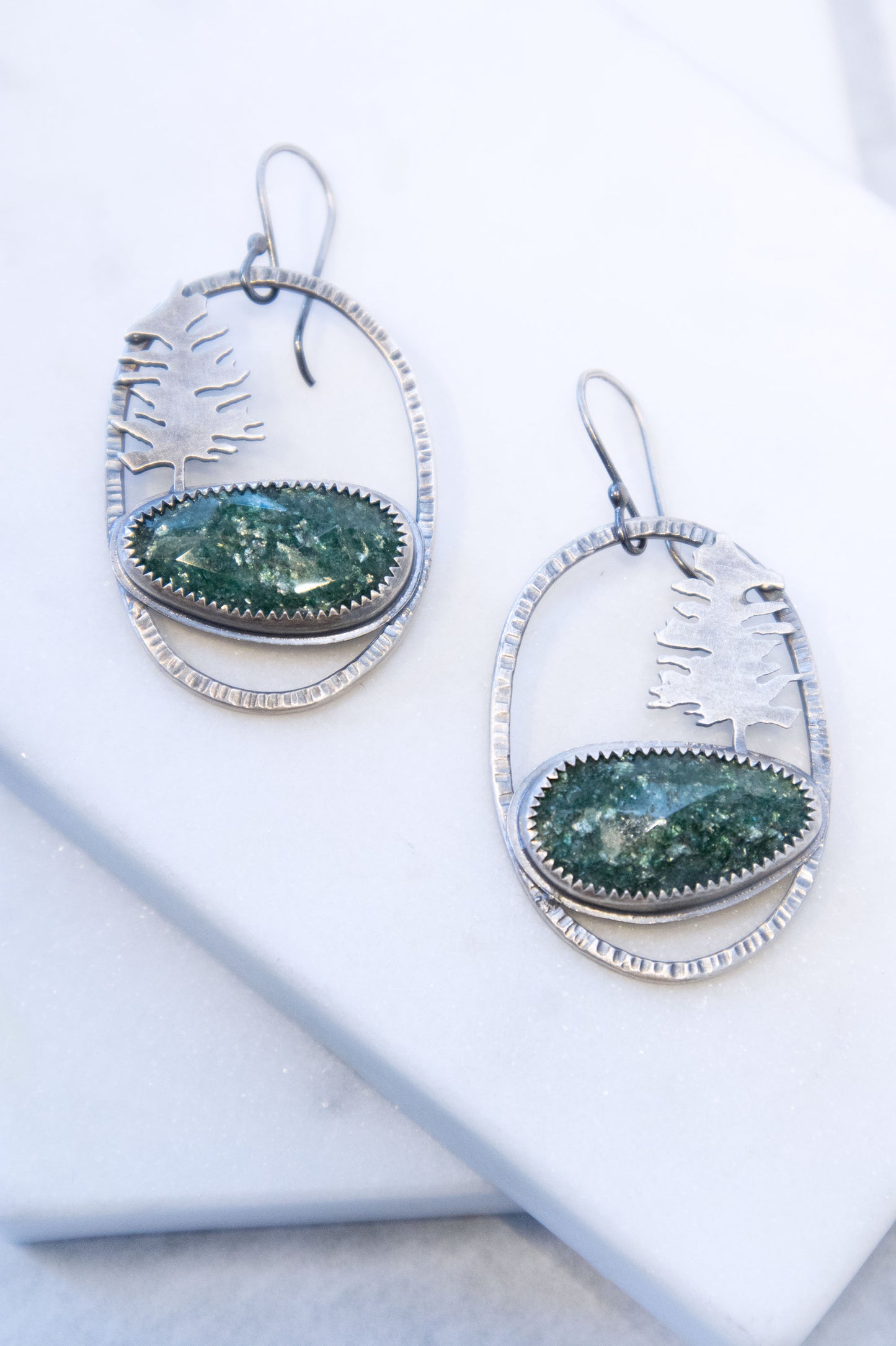 Forest Earrings with Aventurine