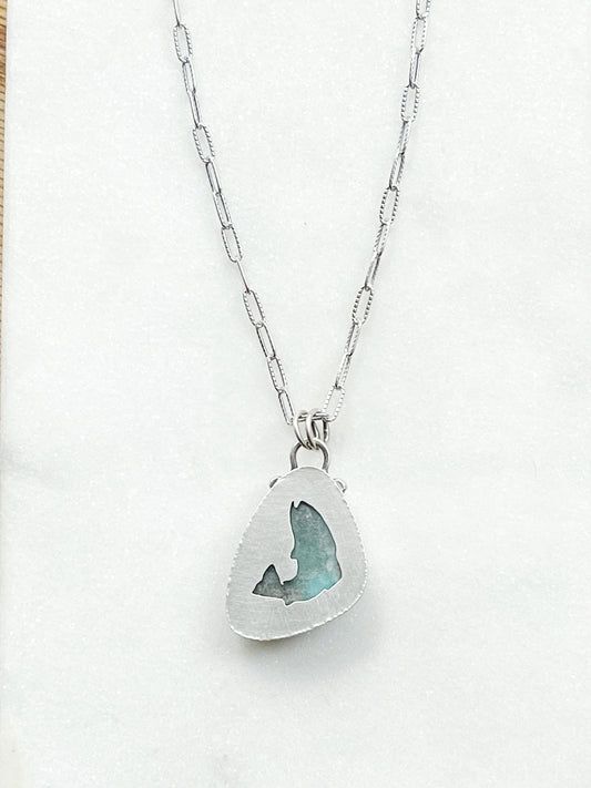 Special Order for Troy Horton Smithsonite Necklace in Oxidized Sterling Silver
