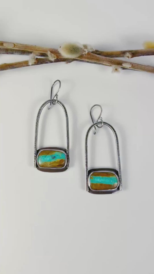 Royston River Turquoise Hoops